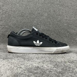 Adidas Nizza Trefoil Black FW5185 Low Top Athletic Skate Shoes Men’s Sz 11